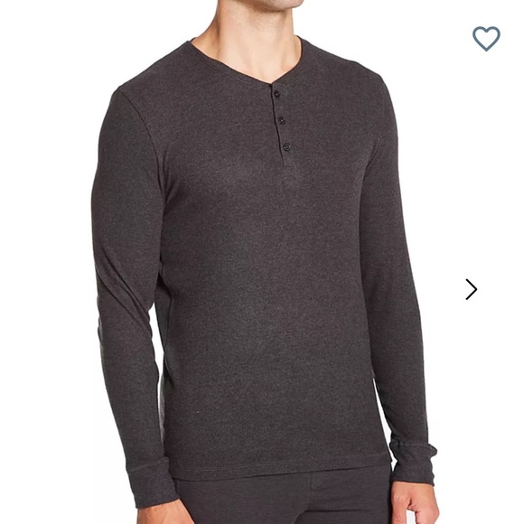 Tommy John Other - NEW NWT Tommy John Second Skin Lounge Long Sleeve Henley Black Small